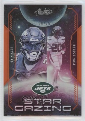 2023 Panini Absolute Star Gazing Orange Spectrum 29/75 Breece Hall #SG-12 uk2