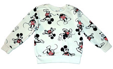 Boys Girls DISNEY ivory retro MICKEY MOUSE sweatshirt 5 5T NWT vintage print top