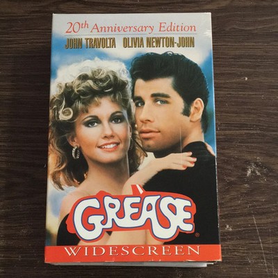 Grease 20th Anniversary Edtion VHS & DVD 50s Themed Musical Movie Travolta John