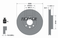 2X Bremsscheibe Vorderachse FüR Lada Renault Dacia Smart Xray Clio IV Grandtour