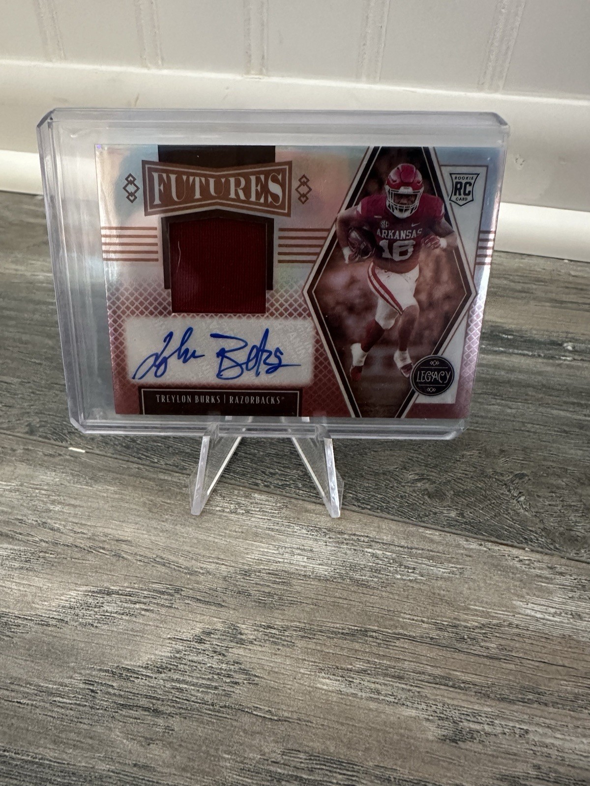 Treylon Burks Panini Legacy Futures Patch Autograph #FPTB Ruby
