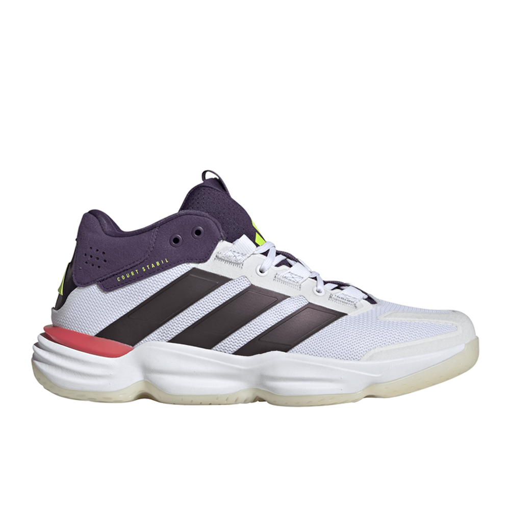 adidas Court Stabil Indoor Volleyball  Mens White Sneakers Athletic Shoes JH5163