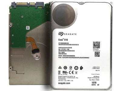 Seagate EXOS X10 ST10000NM0126 10TB 256MB 7200rpm 3.5" SATA 6Gb/s Enterprise HDD - Image 1 of 4