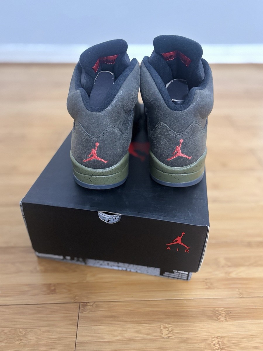 Jordan Air Jordan 5 Retro Fear 2013 High Top Sneaker Sequoia Olive