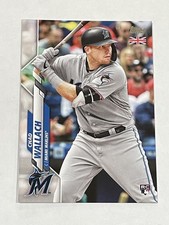 2020 Topps UK Edition Baseball #12 - Chad Wallach RC - Miami Marlins