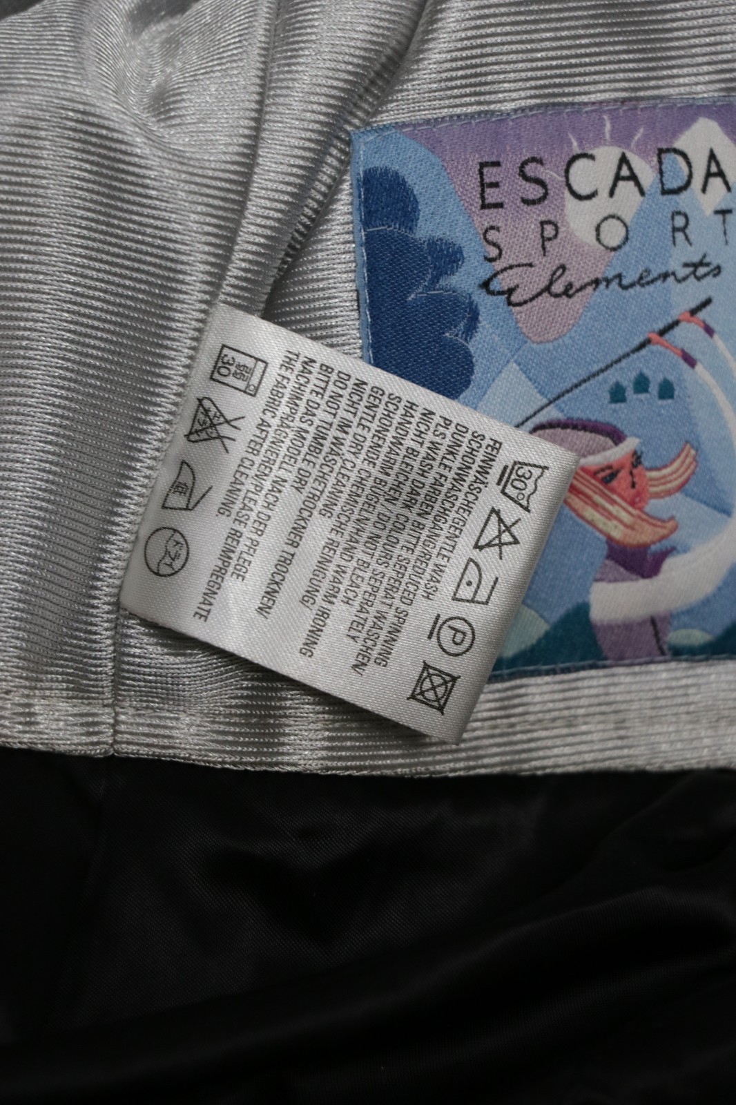 ESCADA SKI Elements Black Satin-Polyester  Zip Ja… - image 14