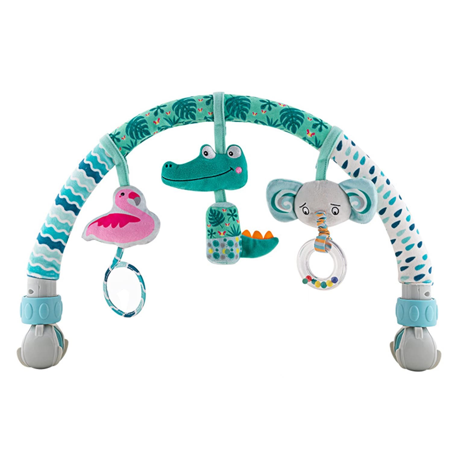 Baby Bouncer Toy Bar with Crib & Pram Clip-On Activity Arch for Travel-image