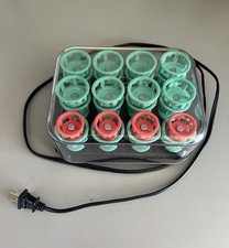 Clairol Lock N Roll Hot Hair Rollers Curlers set 24 Spoolies model BT-1 Tested