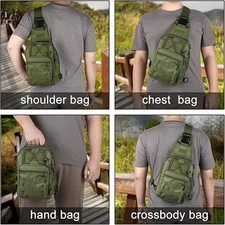 Tactical Concealed Carry Shoulder Sling Bag Pistol Gun Holster Pouch Chest Pack