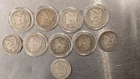 TEN (10) MORGAN DOLLARS 90% SILVER (1878-1891) rare coins special)