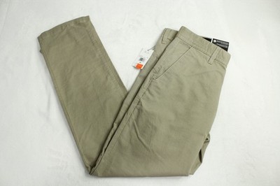 Mens Volcom Brand Chino Pants Brown Frickin Slim Straight Size 29 NEW Pants