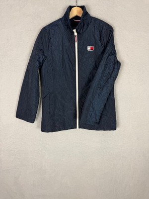 Tommy Hilfiger, leichte Shelljacke Mantel Damen dunkelblau, Größe M - gebraucht
