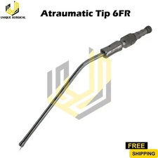 Frazier Suction Tube Atraumatic Tip 6FR Surgical ENT Instruments