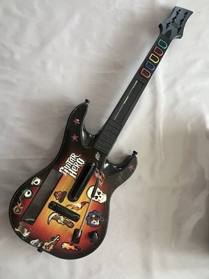 Nintendo Wii Guitar Hero 5 Gitarre Schwarz Orange Controller Wireless Kabellos 