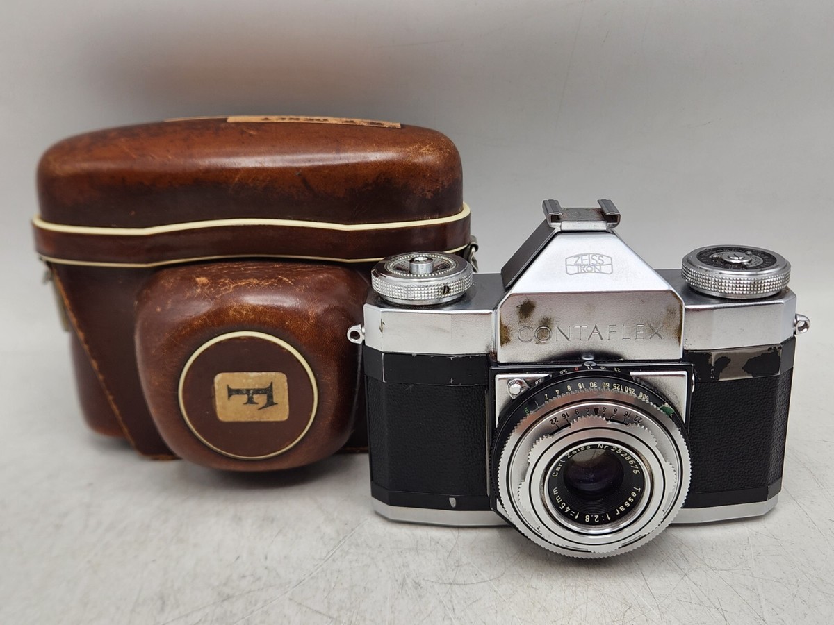 ZEISS IKON Contaflex フィルムカメラ Vintage Zeiss Ikon Contaflex 35mm Film Camera w/ Tessar 45mm