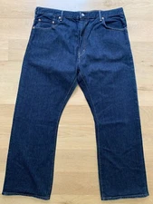 Levis 517 Jeans Mens 42x30 Dark Blue Denim Boot Cut Cowboy Rodeo Rancher Cotton