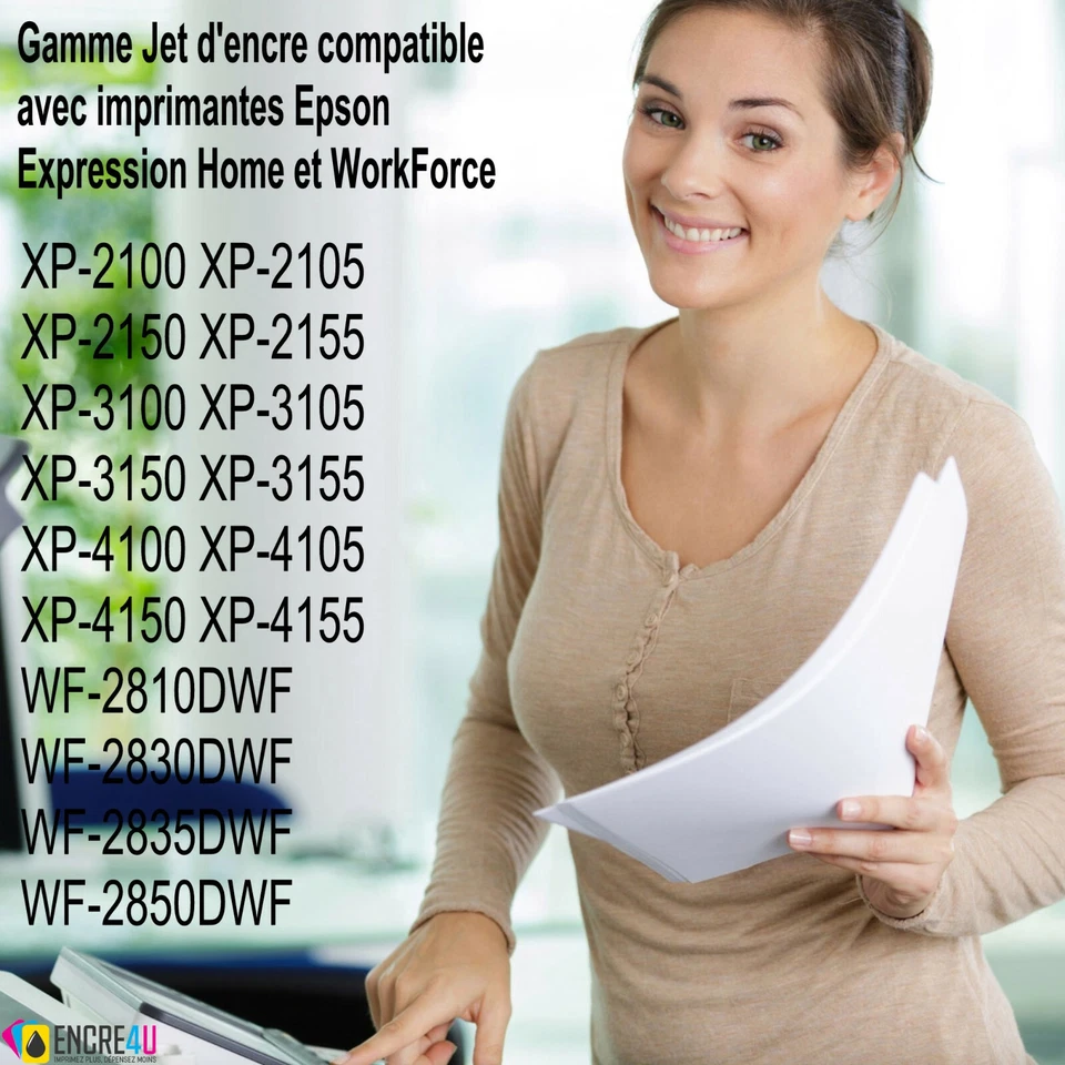 PROMO : Lot de 8 cartouches d'encre compatibles avec Epson 603 XL Etoile de Mer - Photo 3/4