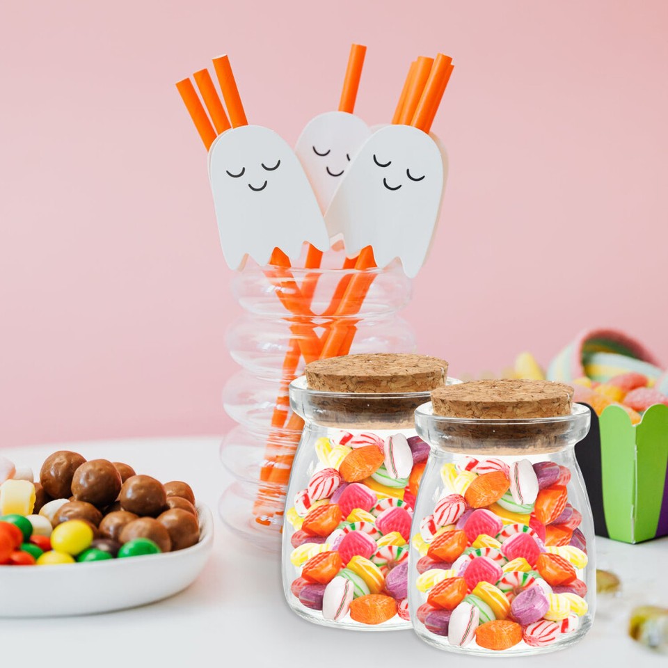 Honey Containers Candy Gemstone Bottle Cork Wishing Spice Jars eBay