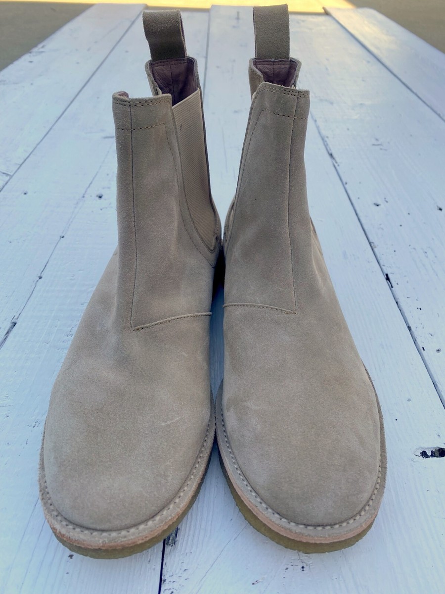 Civil Regime Beige Suede Leather Chelsea Boots Mens Sz 8  display picture 3