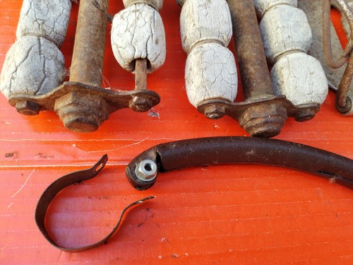 pedali bronzino portariviste maniglia saltafossi bici epoca - Foto 3 di 12