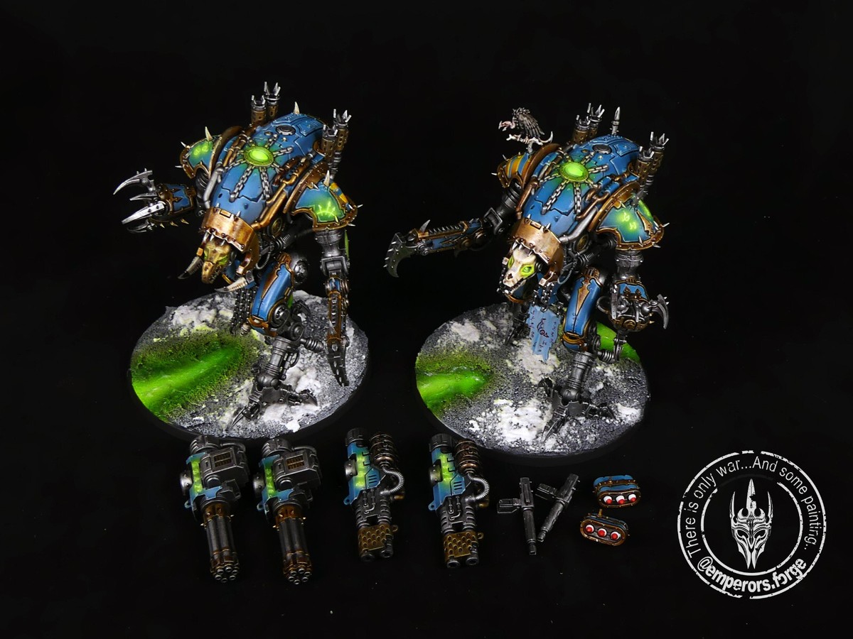 Chaos Knights Painted War Dog Karnivores Thousand sons Magnetized