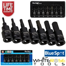 BlueSpot Impact Hex Bit Sockets 3/8" 7 Piece H3-H10