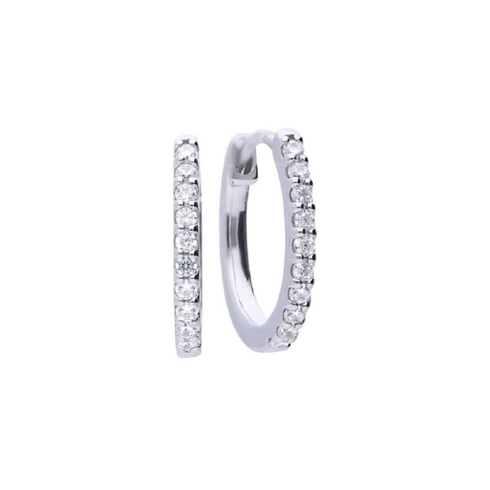 Sterling Silver Hoop Earrings E5609 - Cubic Zirconia by Diamonfire - RRP £109.00