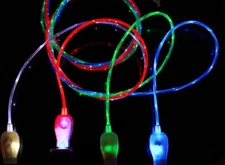 FLOW LIGHT-UP 3FT LED el data USB charger cable FOR Apple iPhone 8 7 6 plus 5 14