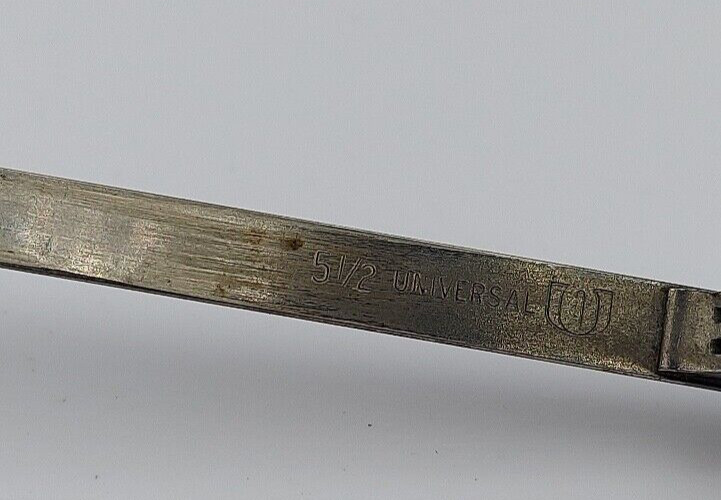 Vintage Universal Gray Rectangular Pilot Metal Su… - image 6