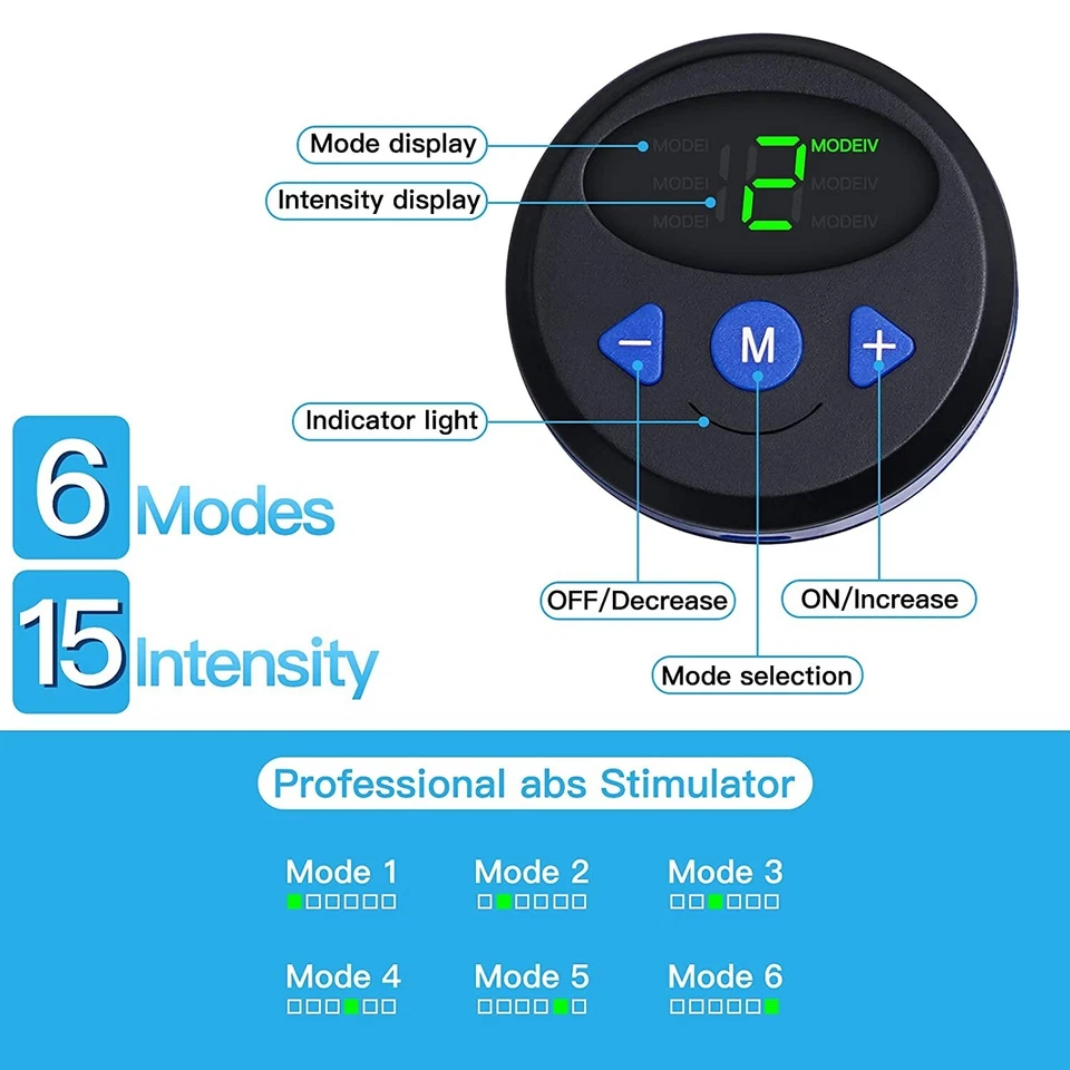 Abs Stimulator, Abdominal Toning Belt Workout Equipment Fitness Training Machine - Image 3 of 4