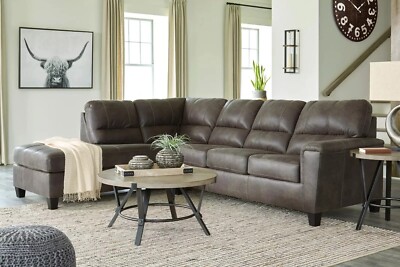 NEW Modern 117'' Gray Sectional LAF Chaise Contemporary Upholstered Living Room