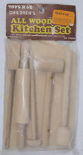TOYS R US Children's All Wood Kitchen Set 310239 NEW IN PACKAGING VTG READ 