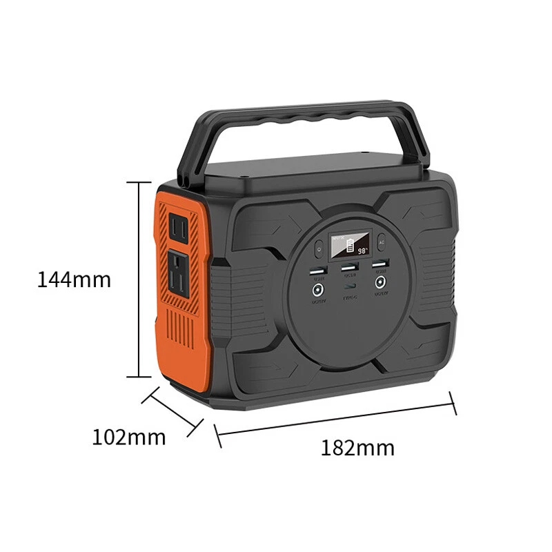 200W 48000mAh Portable Power Station Solar Generator Emergency Battery Backup - Image 3 of 4