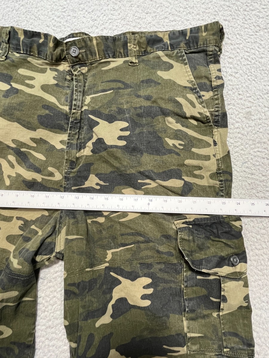 Paper Denim & Cloth Camo Cargo Shorts Mens 44 Stretch 11