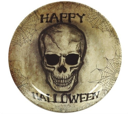 Skull Bowl Skeleton Reusable Plastic Tableware Halloween Party Snack Bowls 31cm