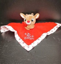Rudolph The Red Nosed Reindeer Red Security Blanket Lovey My First Christmas