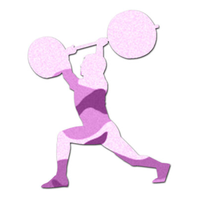 Weight Lifting Exercise - Decal Sticker - Multiple Patterns & Sizes - ebn739