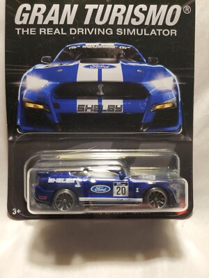 Matchbox Hot Wheels '20 Ford Mustang Shelby GT500, le véritable simulateur de conduite [Bleu] 4/5