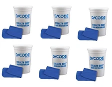 (6) NEW Code Blue Stealth Dust Odor Neutralizer Eliminator Powder $90 Retail