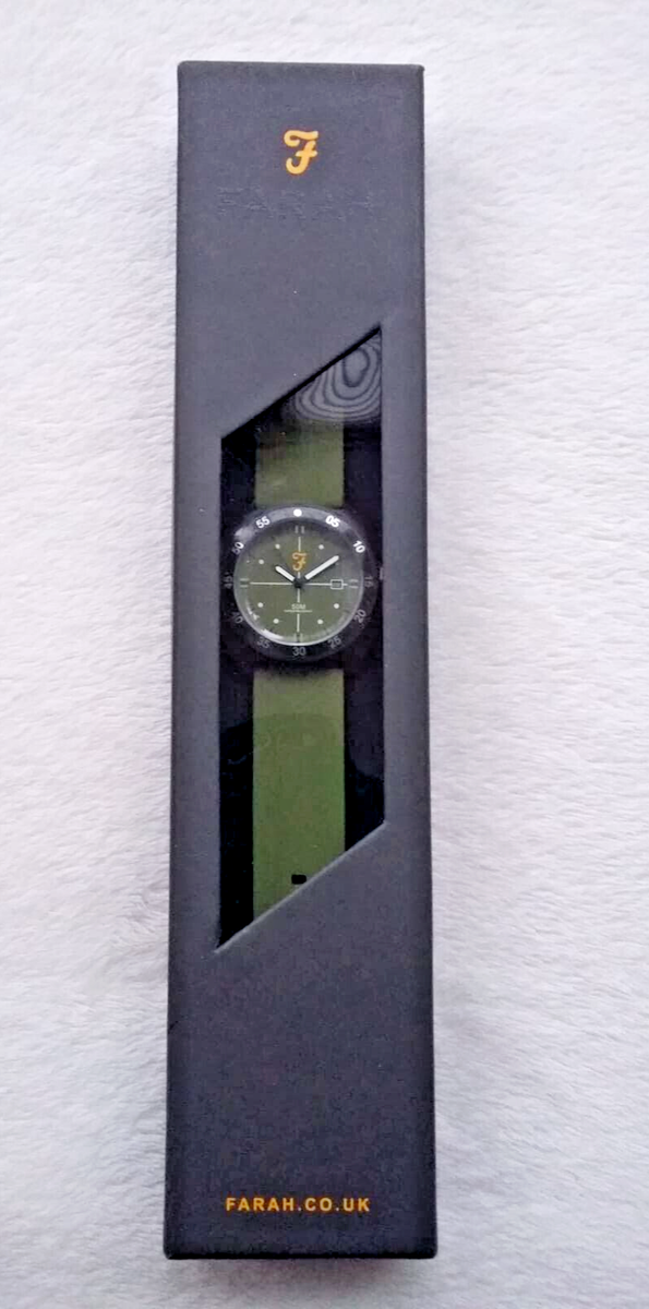 FARAH UNISEX ADULT ANALOGUE CLASSIC WATCH WITH SILICONE STRAP