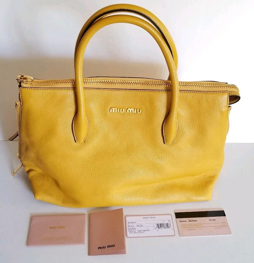 Miu Miu Yellow Bags & Handbags for Women for sale | eBay