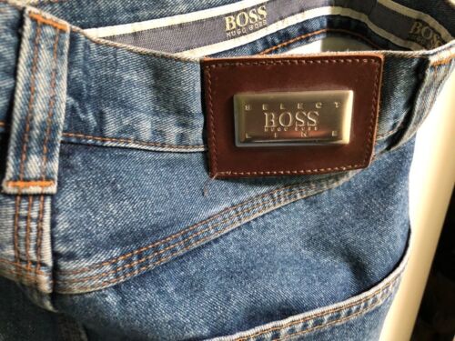 AUTHENTIC HUGO BOSS ALABAMA MEN'S BLUE JEANS SIZE 31 - Picture 4 of 4