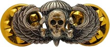 Mini Skull Jump Wing Airborne Badge US Army Parachute Military Insignia Pin