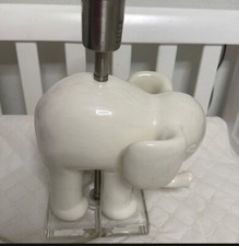 White ceramic Elephant lamp without lamp shade
