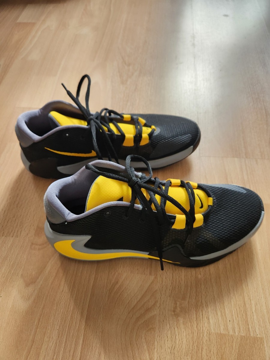 Nike Zoom Freak Yellow Black 10.5 Giannis Basketball Shoes 