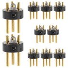 10 Pcs Accessories Audio Devices Accessory Microphone Plug Connector