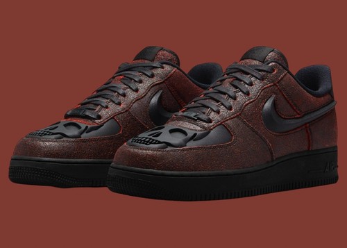 Nike Air Force 1 Low QS Halloween Skull HV2016-001 Size 13 + $5 Discount!