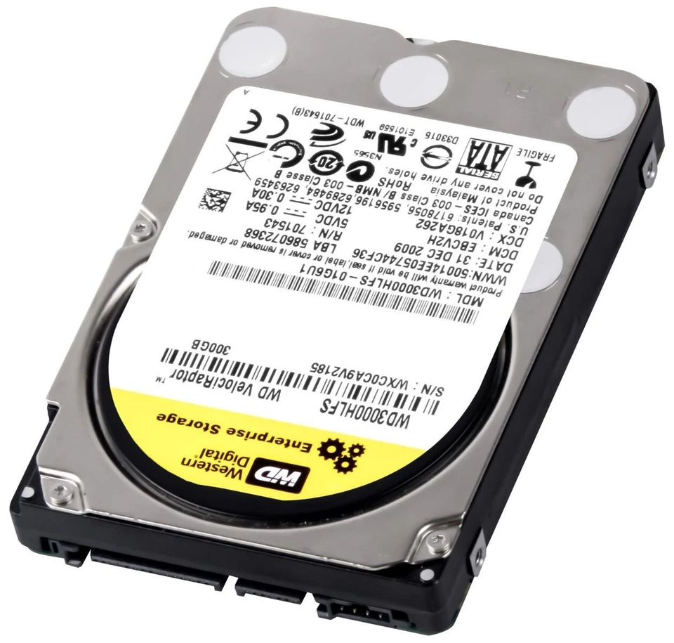 Disque Dur WD VelociRaptor WD3000HLFS 300GB 10000U/Min 64MB SATA II 2.5'' - Photo 2/3