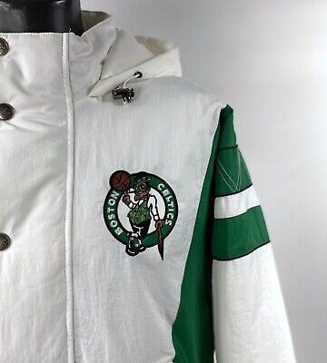 Celtics Jacket Boston Starter Hooded Half Zip Pullover M L Celtics Jacket Boston Starter Hooded Half Zip Pullover M L