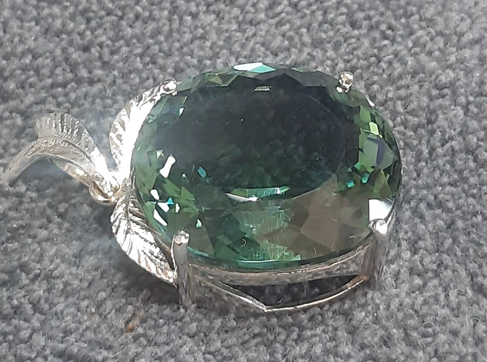 Pendente Ametista verde  47.79 ct  in Argento Sterling 925 - Immagine 4 di 4